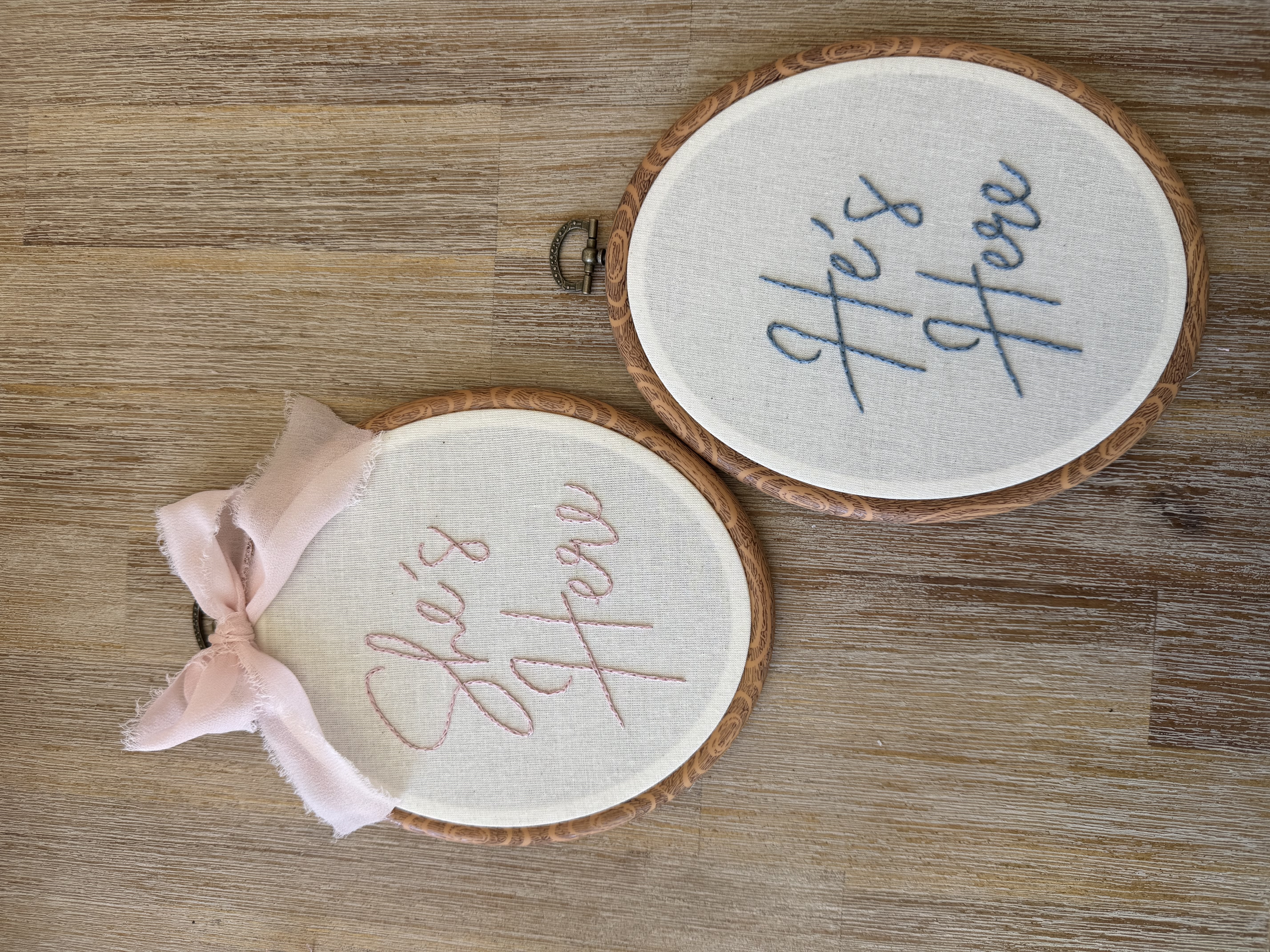 She's Here & He's Here — Announcement Set